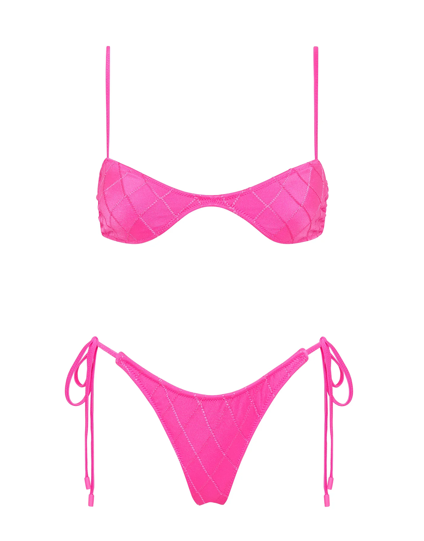 ESTE - POMEGRANATE Pink Scoop Bikini Set