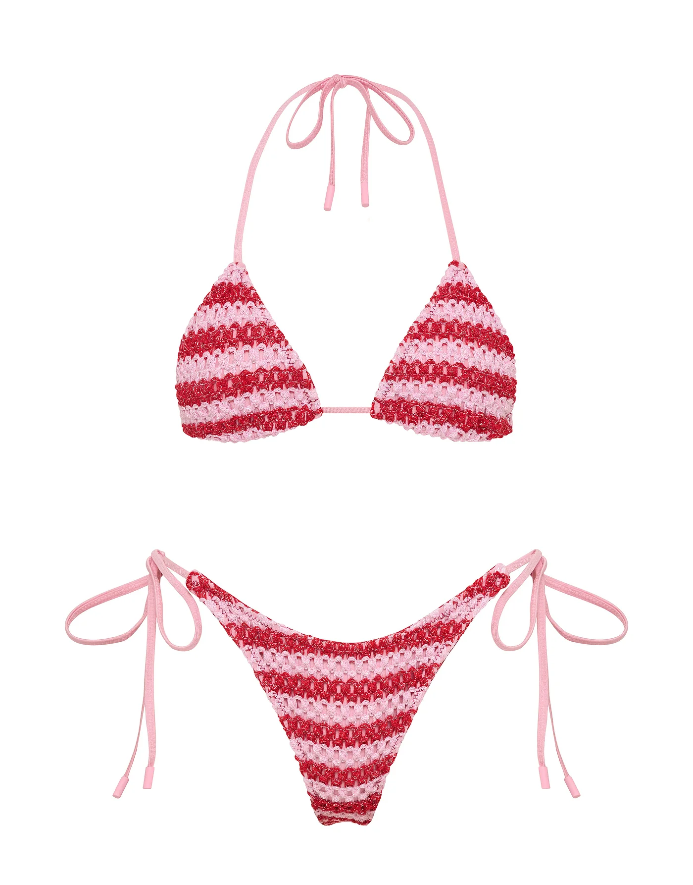 VINCA - TANNA Crochet Triangle Bikini Set
