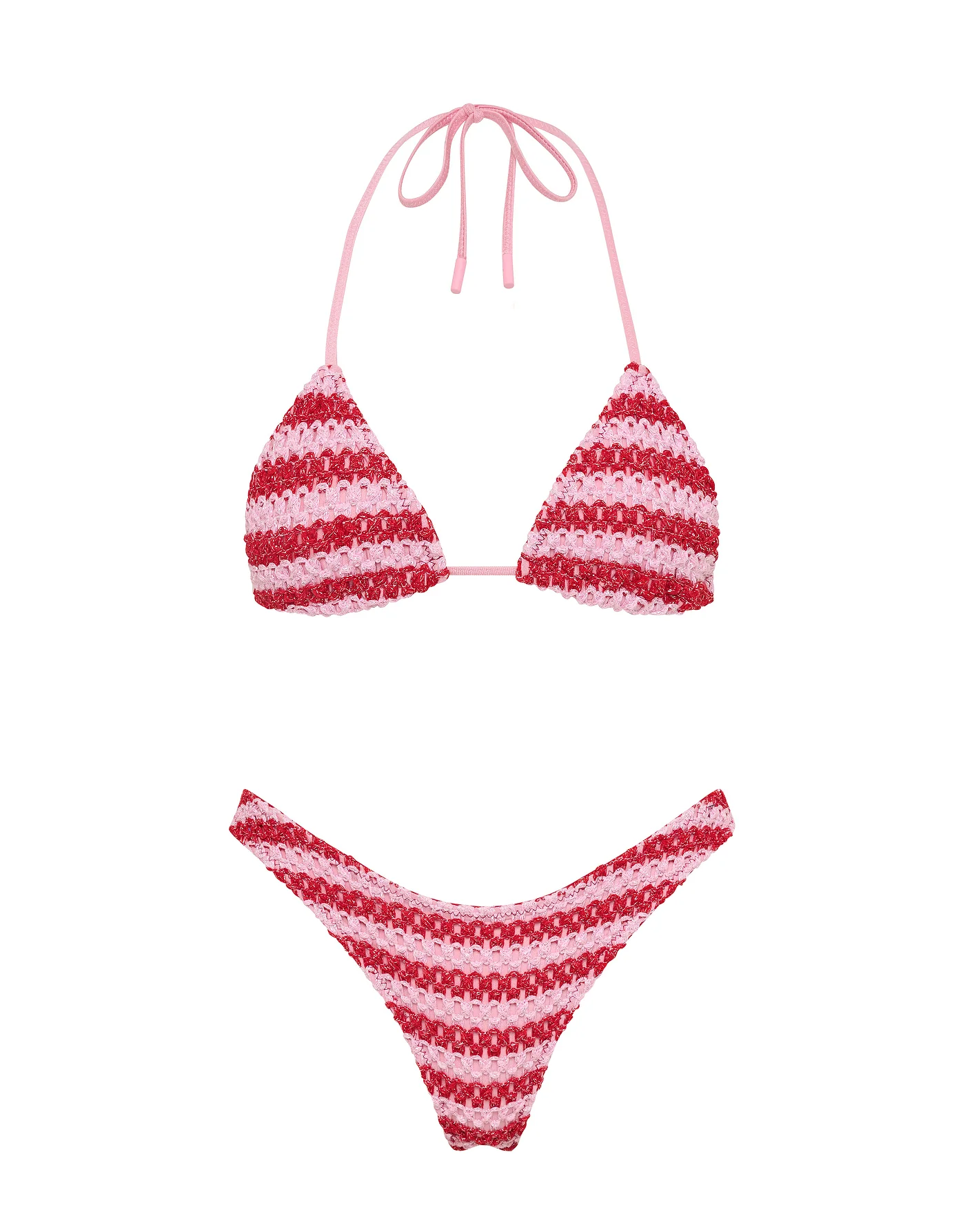 VINCA - TANNA Crochet Triangle Bikini Set