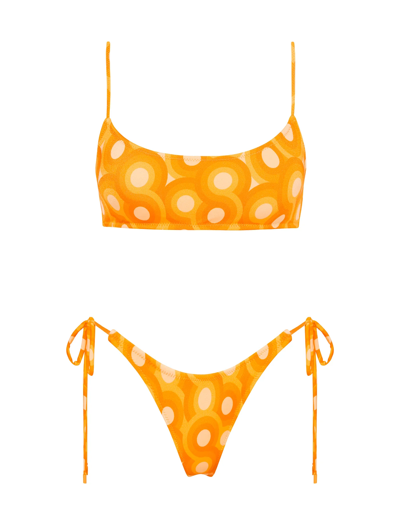 MICA - TANGERINE Scoop Bikini Set