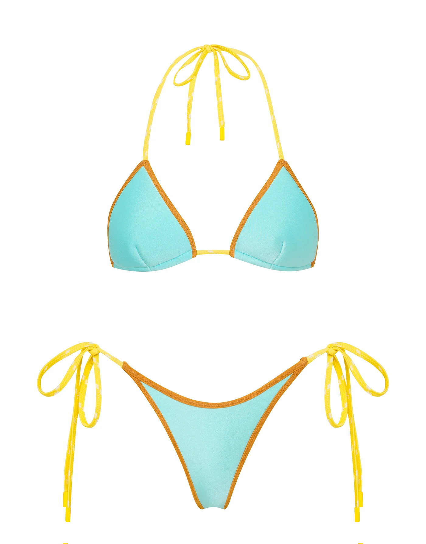 VINCA - ROQUE Neoprene Triangle Bikini Set