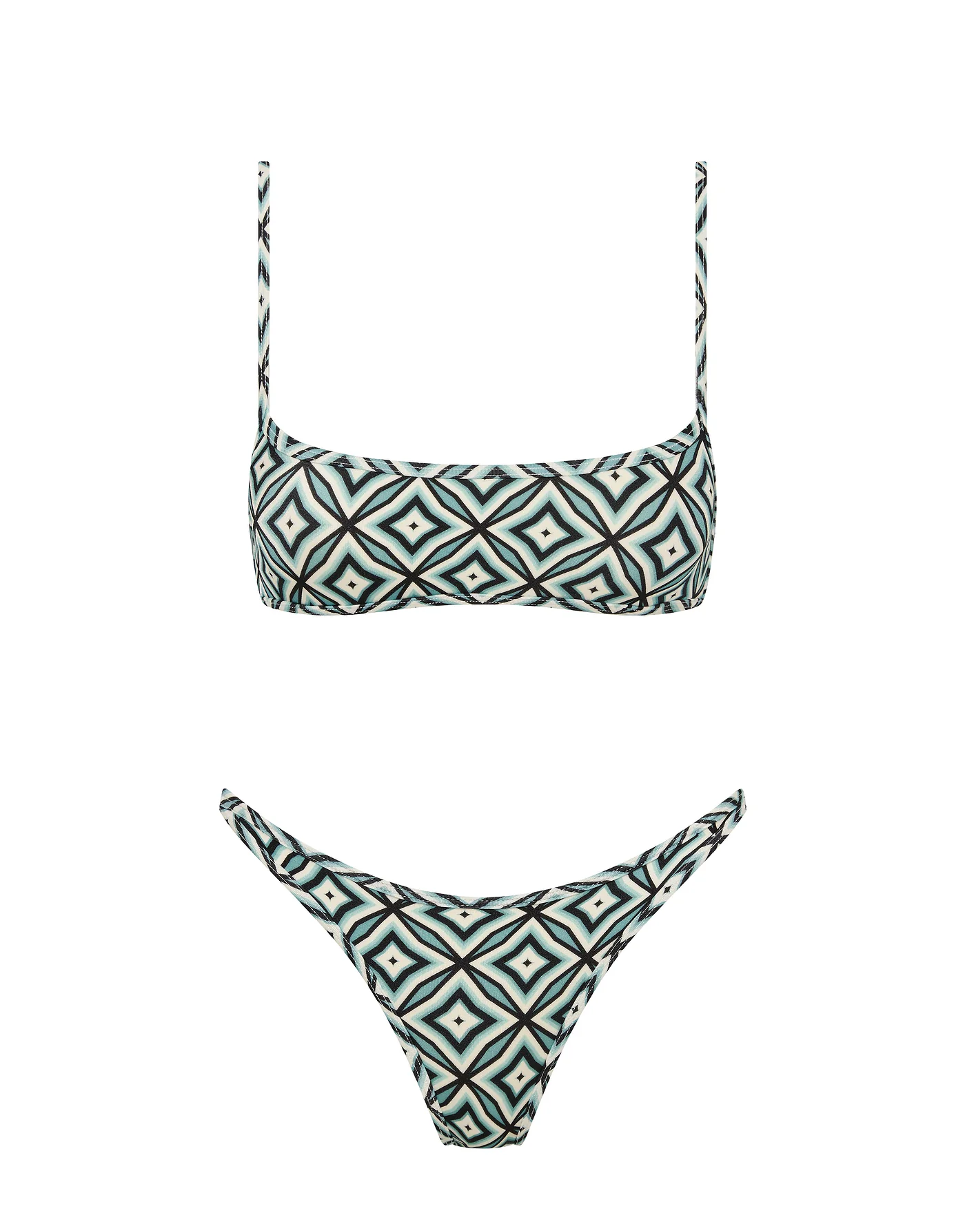 MIMA - POLLO Geometric Crop Bikini Set