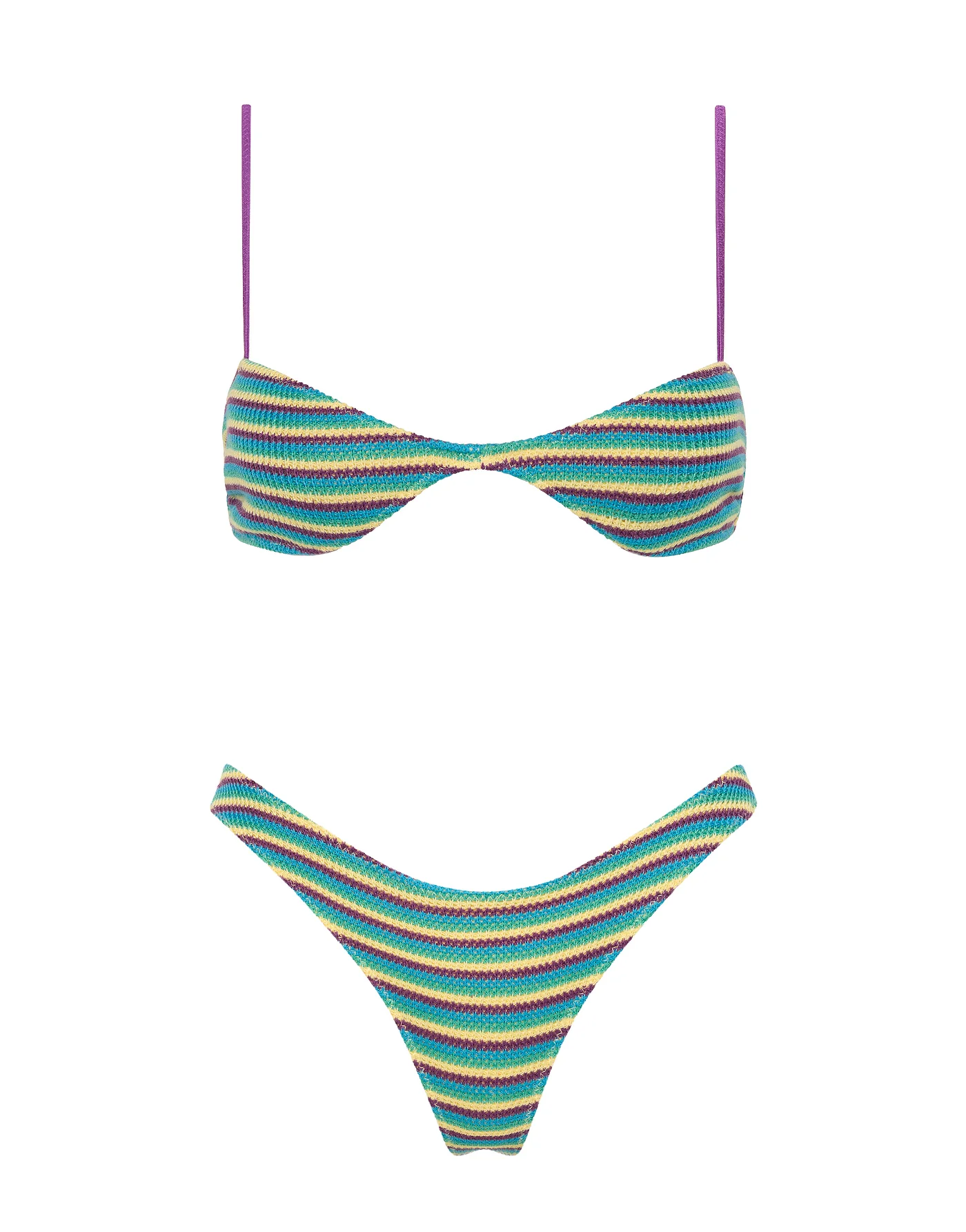 ESTE - ORCHID CROCHET STRIPE Bikini Set