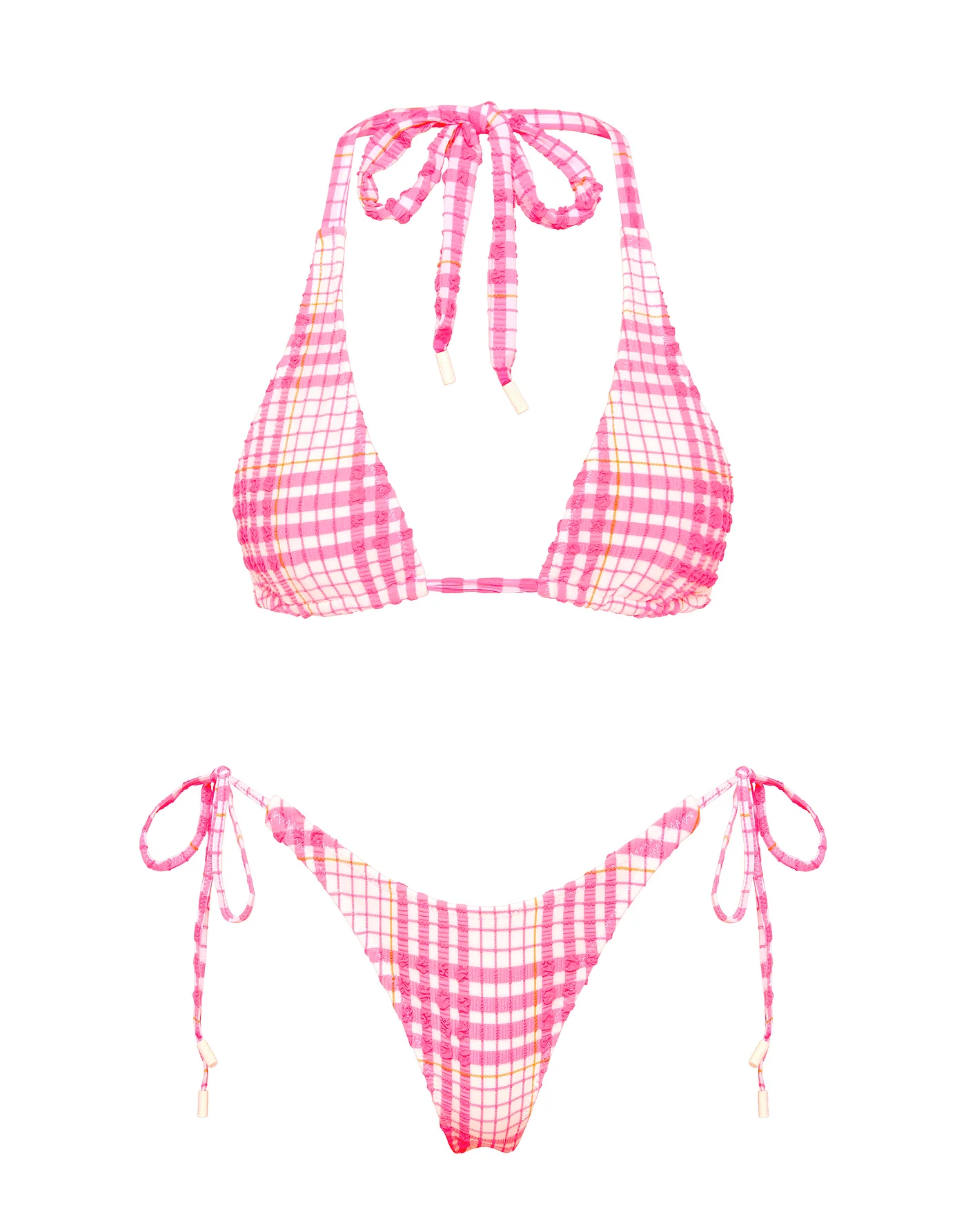 DARA - PETALI Pink Triangle Bikini Set