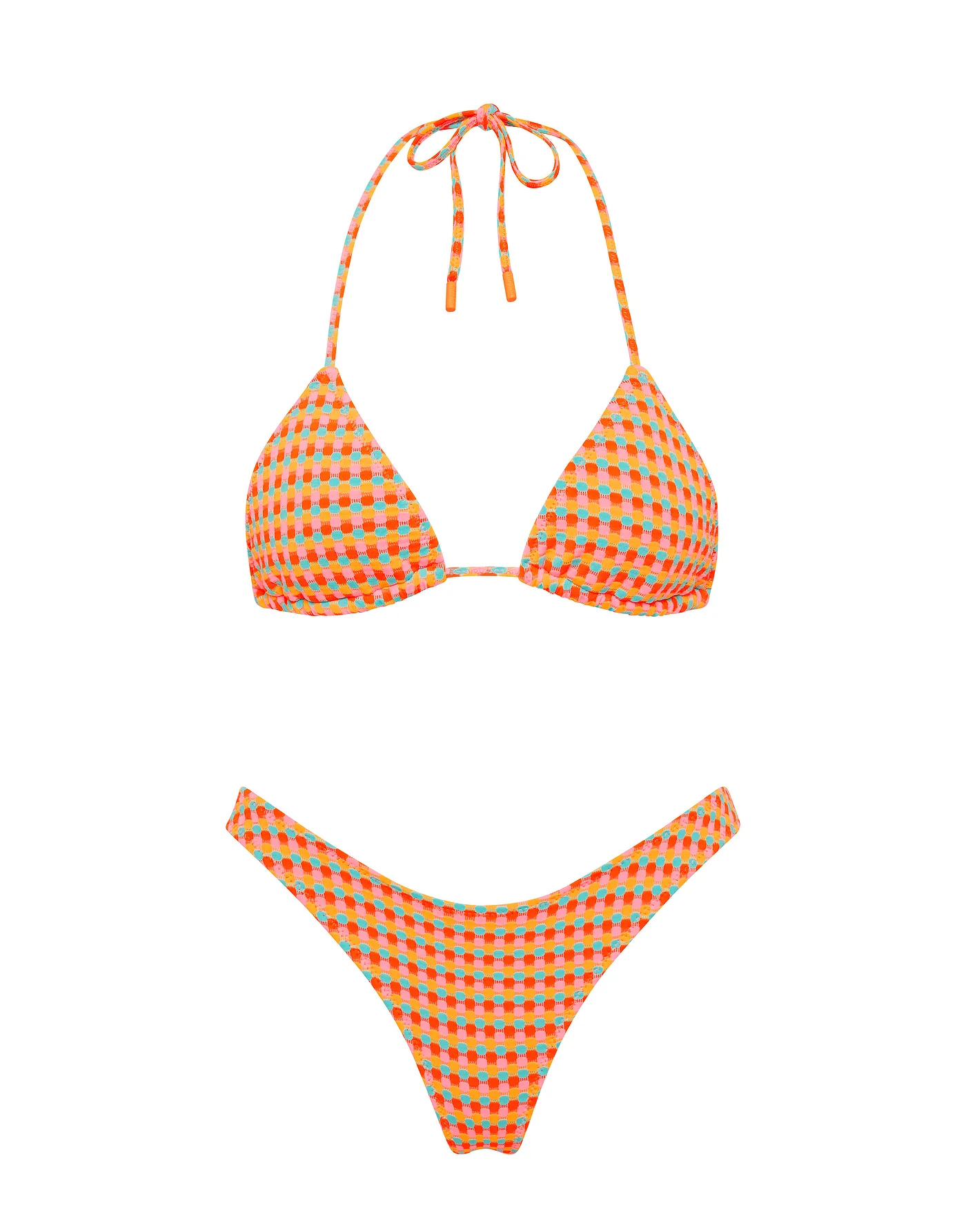 VINCA - GARA Textured Triangle Bikini Set