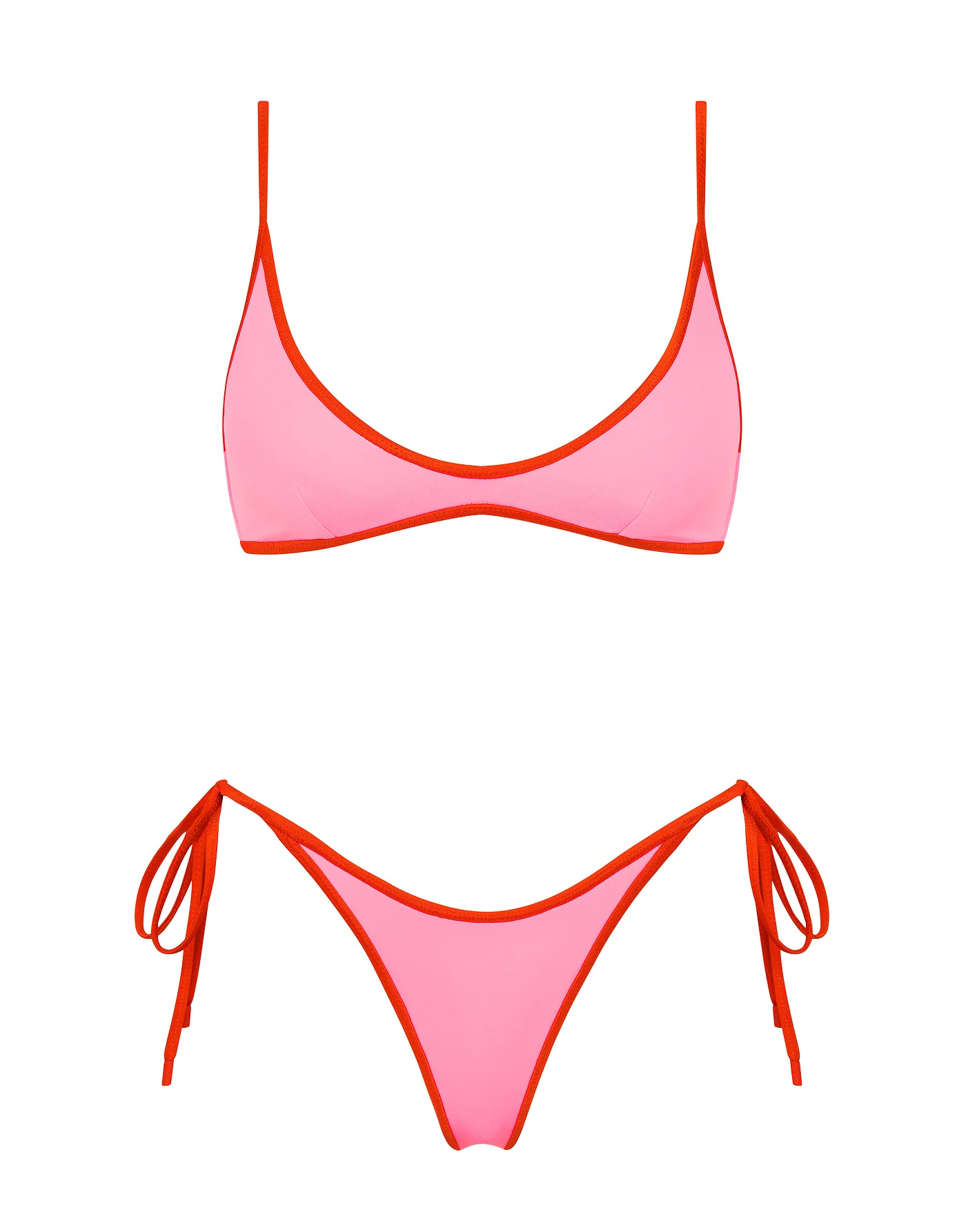 MAIA - DORE Pink Scoop Bikini Set
