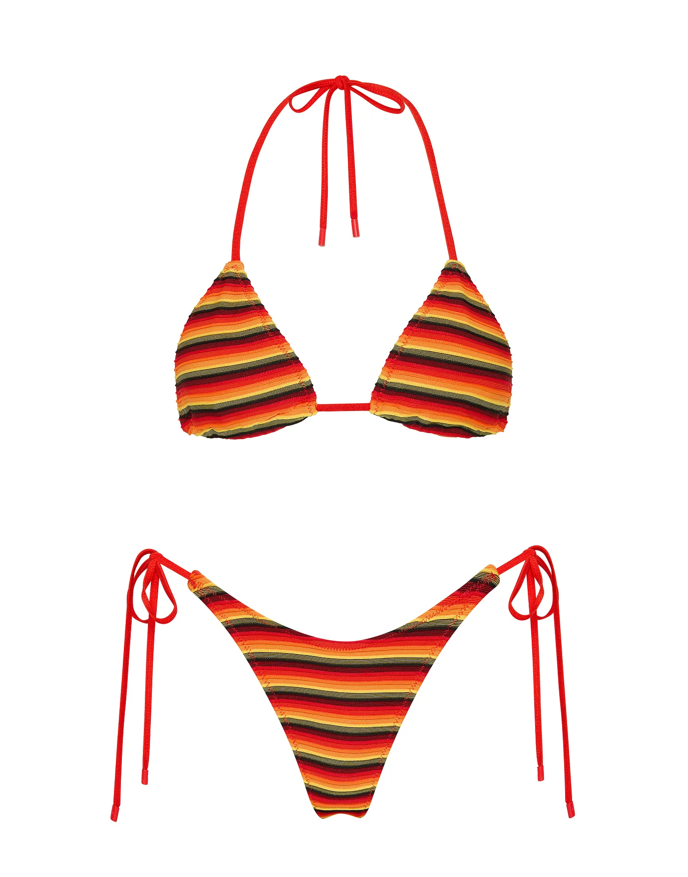 VINCA - HORIZON Stripe Triangle Bikini Set