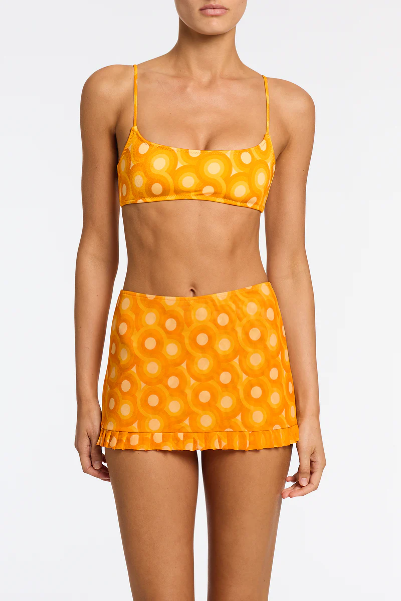 KELA - TANGERINE Printed Skort