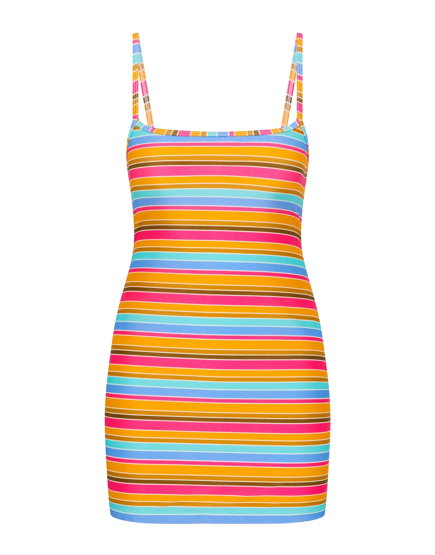 MINNI - MELON STRIPE Mini Dress