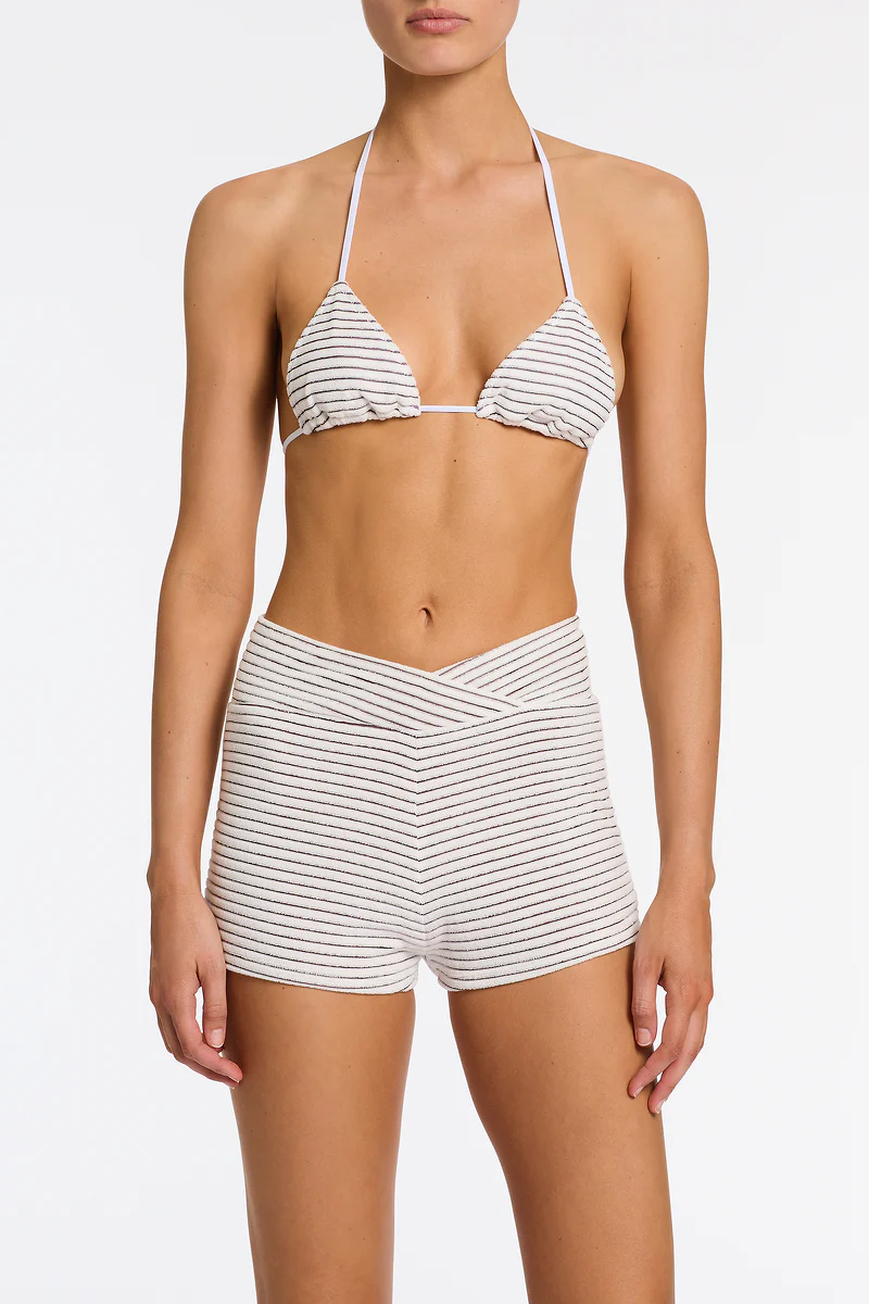 BOBBI - LUSAIL White Terry Towelling Short
