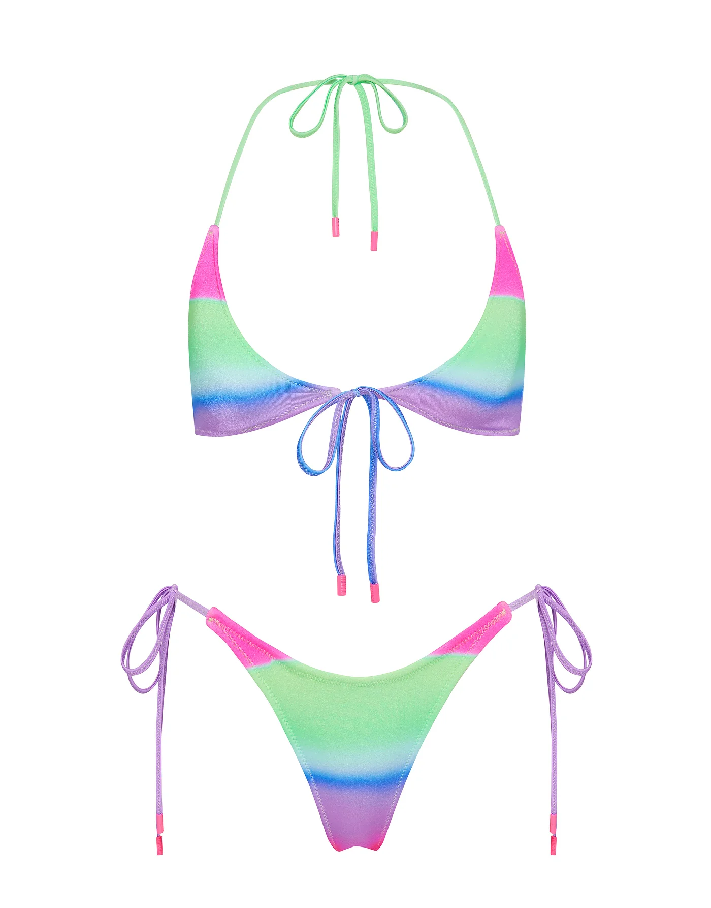 SOFI - PADDLE POP OMBRE Halter Bikini Set