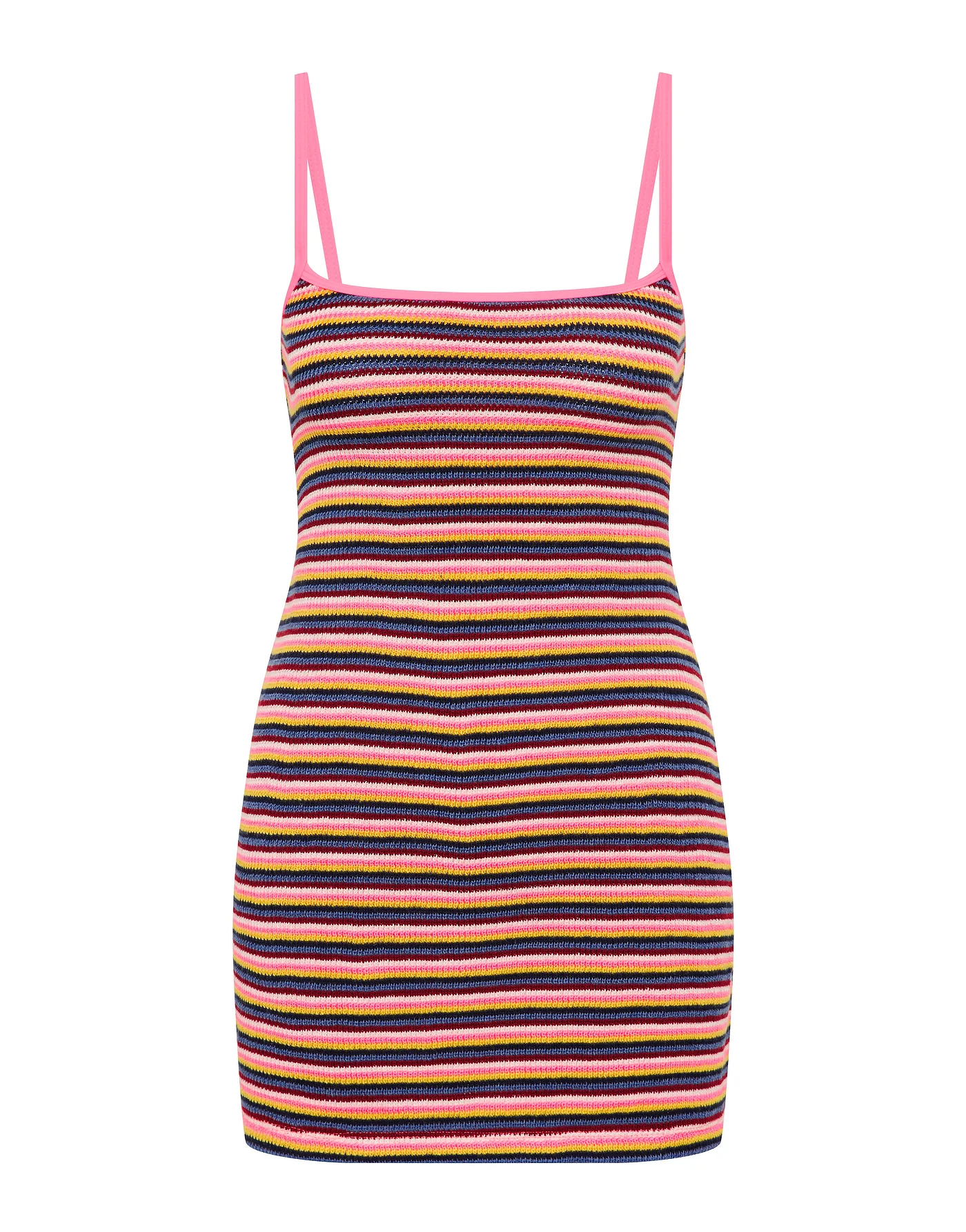 MINNI - LONI Stripe Crochet Mini Dress