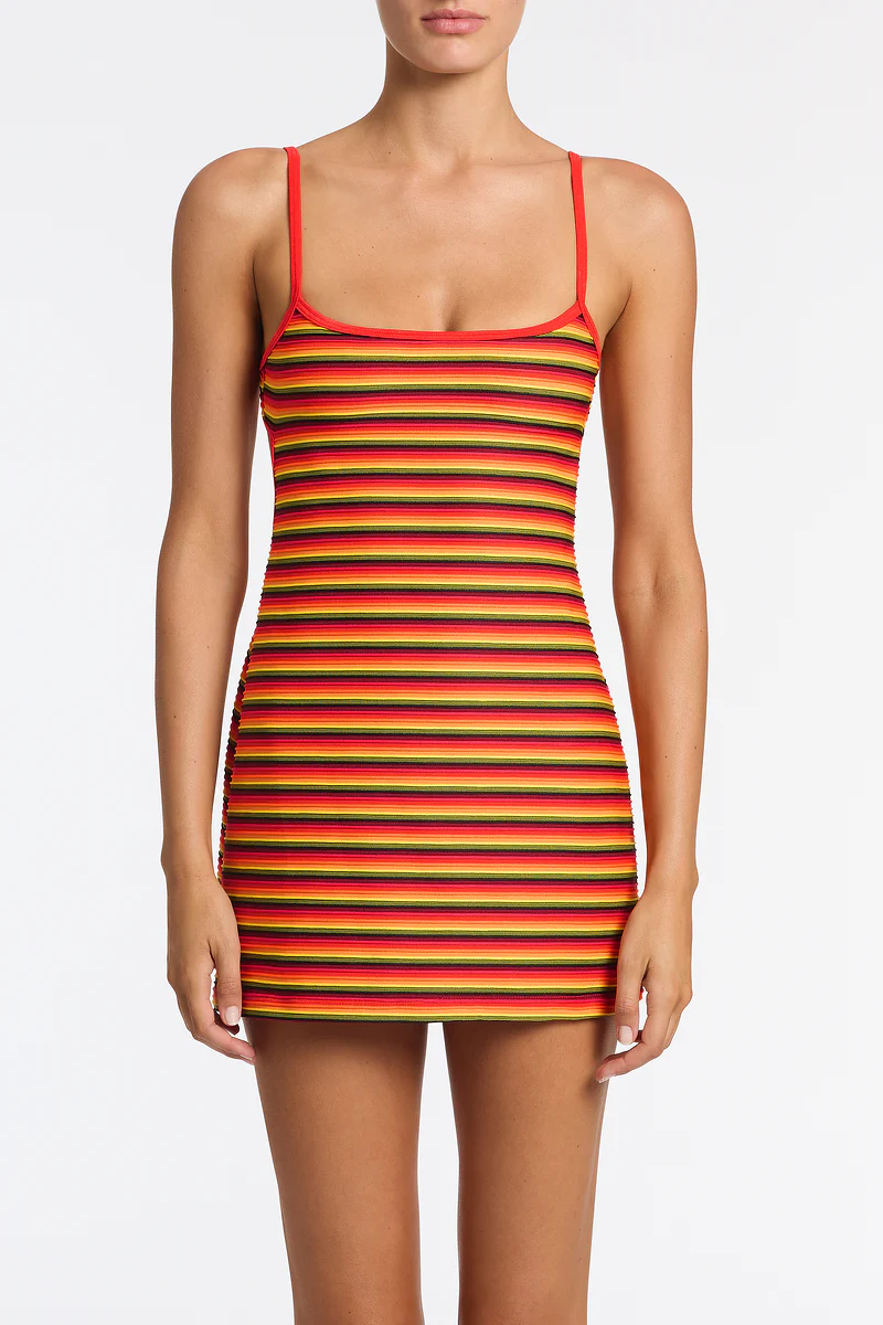 MINNI - HORIZON Stripe Mini Dress